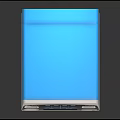 Modern Blue Medical Device With Display Screen And Control Panel Ports
