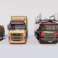 Various Commercial Vehicles Showcasing Vans Trucks and Transporters in Different Styles