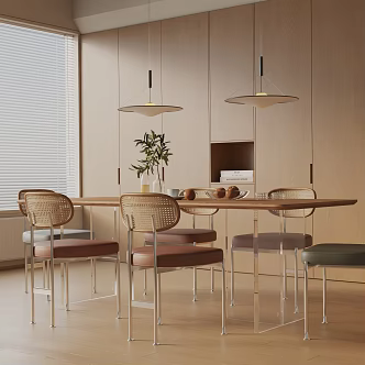 Modern dining table 3d model
