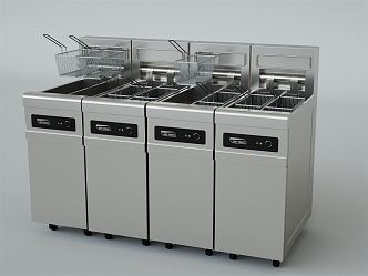 Modern electric fryer 3d model