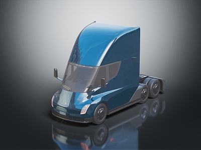 Modern Truck Big Truck Large Transporter 3d model