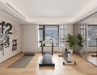 Modern Gym 3d model