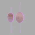 Modern Round Wall Lamps With Beige Shade And Black Frame Emitting Warm Light