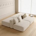 Modern double-sided sofa 3d model