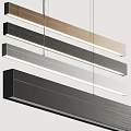 Modern Linear Suspended Pendant Lights With Various Colors And LED Metal Frames