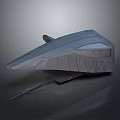 Advanced Streamlined Modern Weapon System With Sharp Front And Geometric Metallic Structure