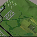 Commercial Equipment for Eco Energy Facility with Wind Turbines Green Hills and Underground Structures