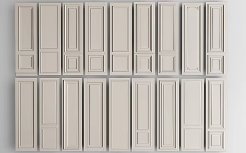 European-style wall panel European-style line European-style gypsum board 3d model
