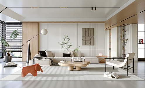 modern living room 3d model