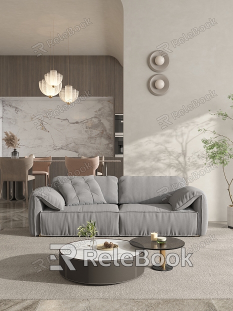 Modern Double Sofa Elephant Ears Sofa Sofa model