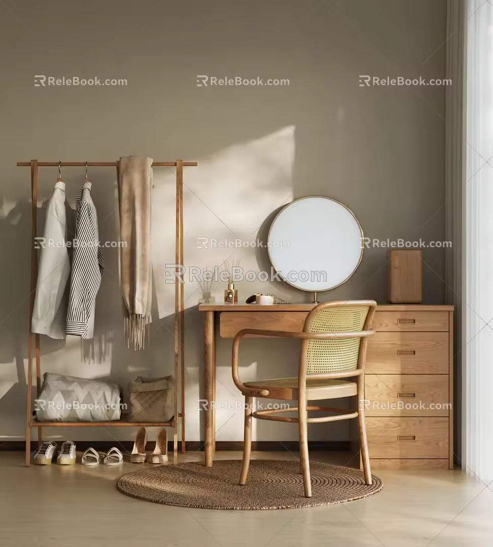 Silent Dressing Table Hanger 3d model