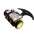 Smart Robotic Machine Featuring Large Wheels Chassis And Control System Components