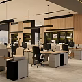 Modern Elegant Lounge Area With Sofa Coffee Table Lamps Wall Paintings Plants And Wooden Elements