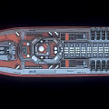 modern cruiser guided missile cruiser 3d model