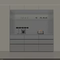 Modern Sleek Sideboard With Drawers Cabinets LED Lighting And Small Appliances