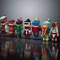 Modern Toys Like Plain Man My World Characters 3d model