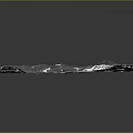 Scenic Mountain And Glacier Landscape Detailed 3D Terrain Map View