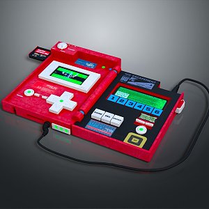 Game machine home game machine Nintendo game machine old game machine old game machine handle 3d model