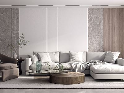 modern living room model