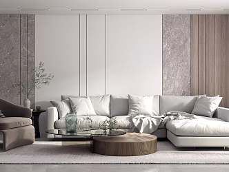 modern living room 3d model