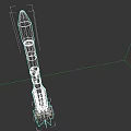 White And Red Rocket With Indian Flag Launching Into Space