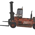 Heavy Duty Industrial Forklift With Cab Forks And Lifting Mechanism For Material Handling