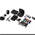 Comprehensive Military Weapons Collection Featuring Guns Knives Ammunition and Tactical Equipment Cases