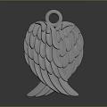 White Wing Shaped Fashion Accessory With Stylish Design For Clothing