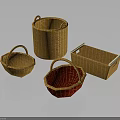 Stylish Woven Storage Baskets with Various Shapes and Colors for Home Daily Living Essentials