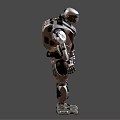 Security robot Modern robot 3d model