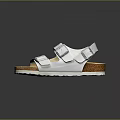 Modern Sandals Open Toe Shoes Platform Shoes 3d model