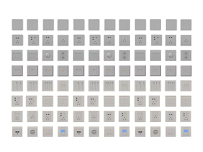 Hardware Panel Switch 3d model