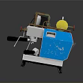 Professional Espresso Coffee Machine With 45 Battery Stainless Steel Body And Pressure Gauge