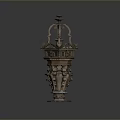 Elaborate Classical Sculpture Carving With Ornate Top Detailed Middle Section And Base