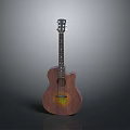 Elegant Natural Wood Acoustic Guitar Six String Household Musical Instrument for Daily Use