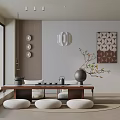 Modern table combination 3d model