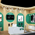 Stylish YOOLADY Brand Exhibition Booth Design For Smart Modern Household Cleaning Appliances