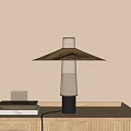 Quiet ancient style table lamp reading lamp bedside lamp decorative lamp 3d model