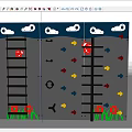 Children's multi-functional climbing wall 3d model