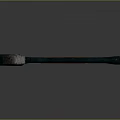 Durable Metal Head Axe with Green Handle and Orange Stripe on Dark Background