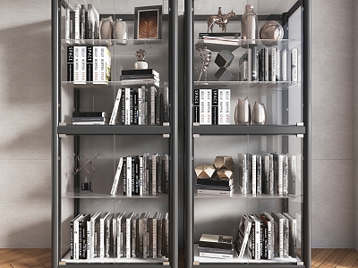 Modern Bookcase Metal Bookshelf Metal Glass Bookshelf Metal Storage Cabinet Glass Storage Rack Metal Glass Bookcase model