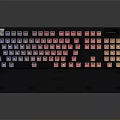 Mechanical Keyboard With RGB Backlighting Full Key Layout And Black Design 3d model