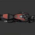 Black and Red Modern Motorcycle With Sleek Body Design And Alloy Wheels