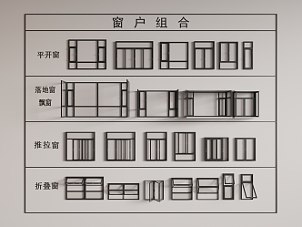 Window sliding window folding window glass window casement window 3d model