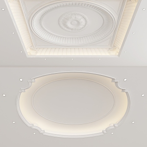 European-style ceiling 3d model