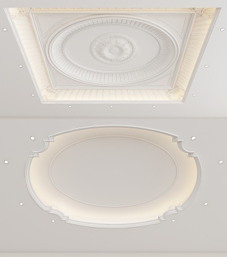 European-style ceiling 3d model