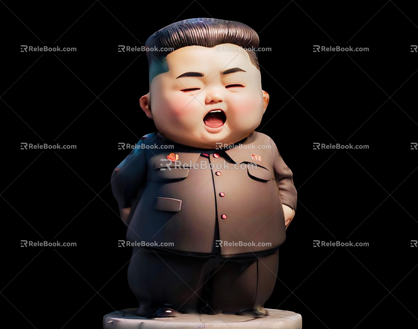 Ornaments ornaments hand-made doll cartoon character game character Kim Jong-un 3d model