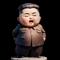 Ornaments ornaments hand-made doll cartoon character game character Kim Jong-un 3d model