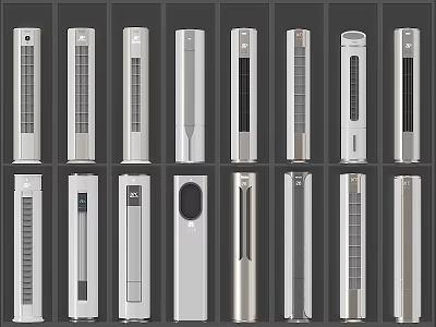 Variety Of Tower Air Conditioner Fan Designs 3d model