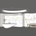 Modern Front Desk 3d model